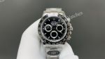 Rolex Daytona 40mm 7750 Movement Black Face SS Oyster Band Watch